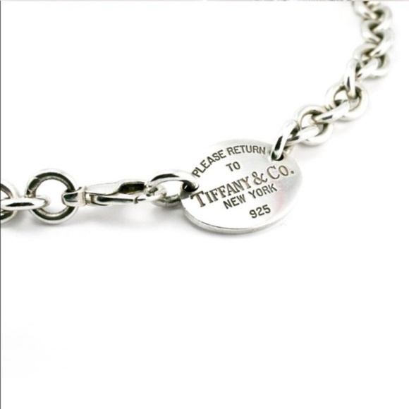 Tiffany & Co. Jewelry - Silver Tiffany’s Necklace - Circle Tag Choker